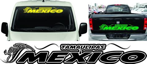 Tamaulipas Mexico Windshield Window Car Vinyl Sticker Decal 20 Etsy