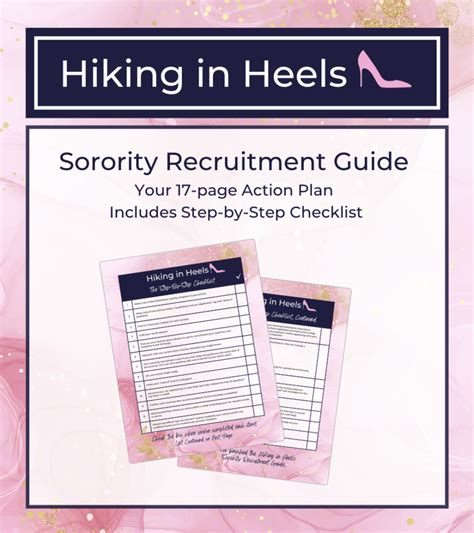 Just Launched 2024 2025 Sorority Recruitment Action Plan Checklist