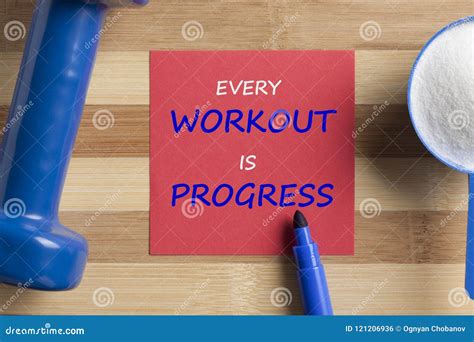 Every Workout Is Progress Stock Photo Image Of Athletic 121206936