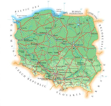 Polônia Mapas Geográficos Da Polônia