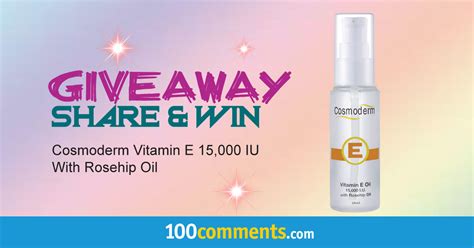 Cosmoderm vitamin e cream 1000 reviews soulusi com. Cosmoderm Vitamin E 15,000 IU With Rosehip Oil Contest