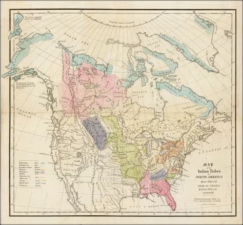 Native American Indian Tribes Map