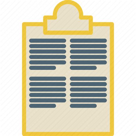Clipboard Document List Notepad Icon Download On Iconfinder