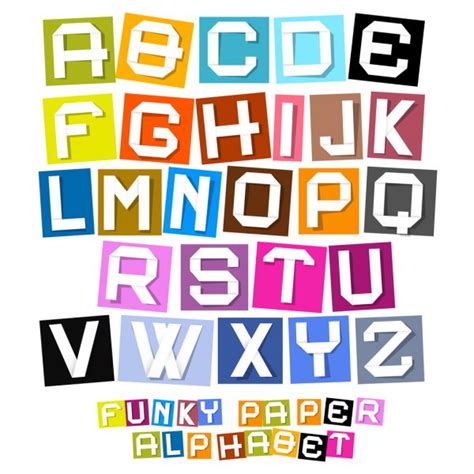 Alphabet Cut Out Of Paper ⬇ Vector Image By © Vlado Vector Stock 4735991