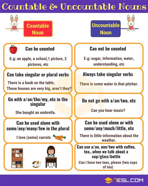 Countable And Uncountable Nouns Definition And Usage Riset