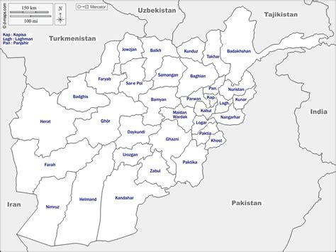 Afghanistan Map Provinces Afghanistan Provinces Defense Critical