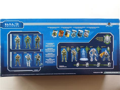 Halo Universe Master Chief Evolution Anniversary 3 Pack Box Mcfarlane