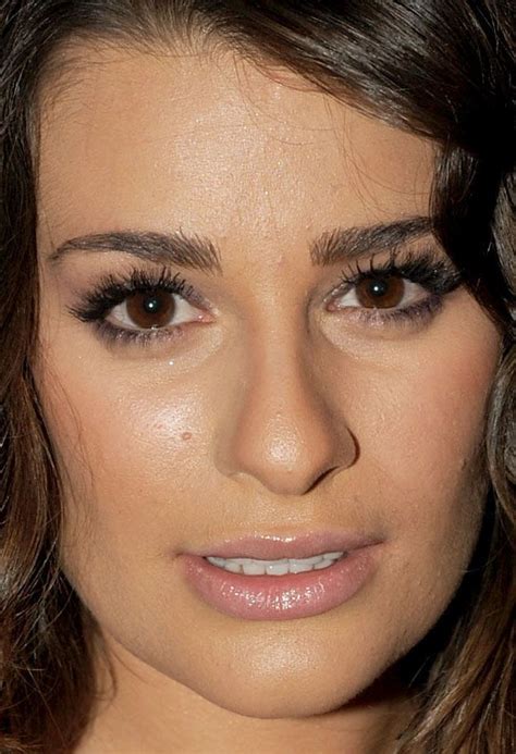 Lea Michele Before And After Eyebrows Lea Michele Best Kisses