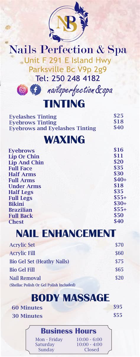 Services Nails Perfection And Spa