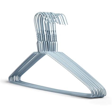 Plain White Metal Wire Coat Hangers 13g Box Of 500 — Hanger Xpress