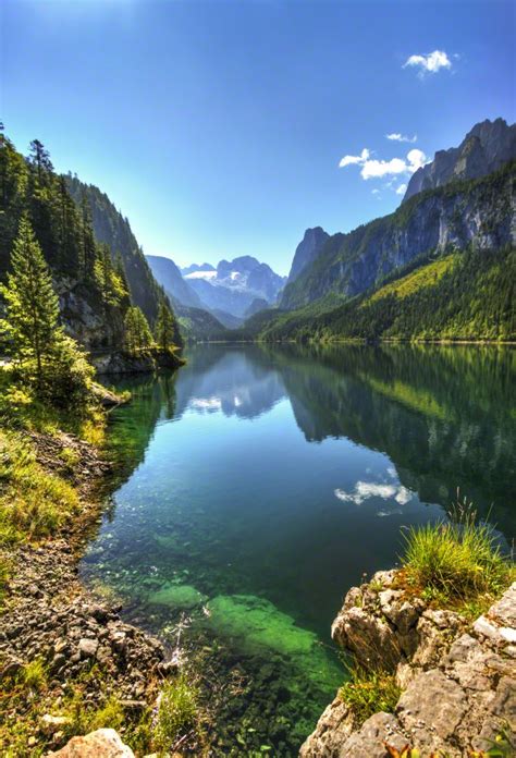Lake Gosau Gosausee Austria Scenery Landscape Photography