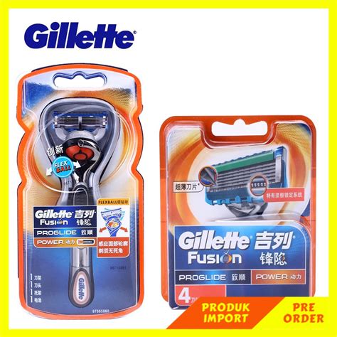 jual pre order gillette razor blades fusion proglide flexball power razors electric shavers 1