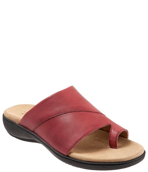 Trotters Regina Leather Toe Ring Sandals Dillards