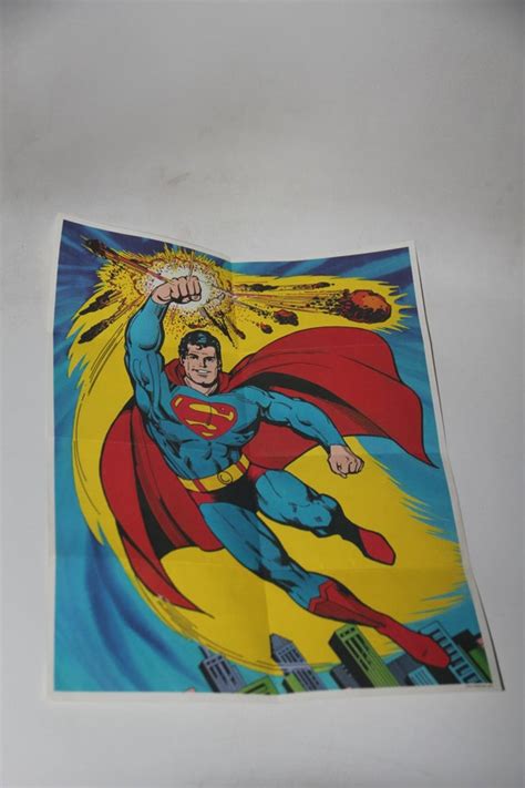 Superman Vintage 1979 Poster From The Dc Comic Book Super Man