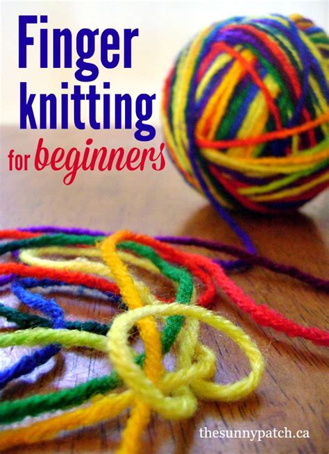 Finger Knitting for Beginners — Happy Homeschool Nest ~ Balancing Home 
