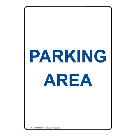 Vertical Sign Parking Lot Garage Parking Area