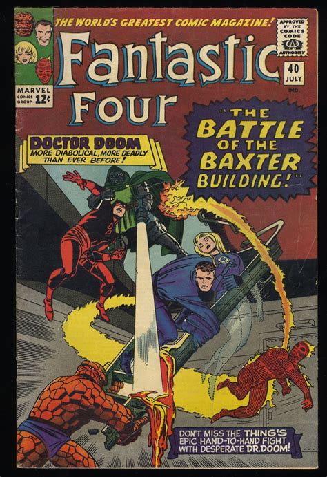 Fantastic Four 40 Fn 65 Doctor Doom Appearance Comic Books