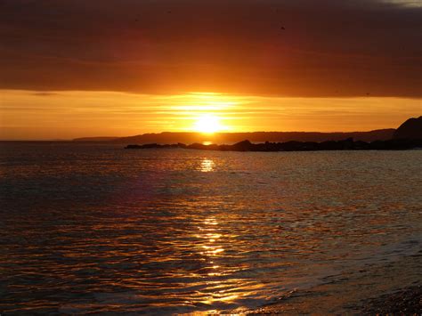 Sunset Over West Bay Dorset England Oc 4608 X 3456 Abigwideworld