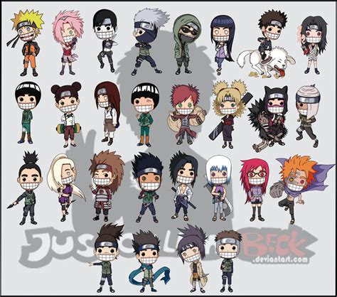 Naruto Chibi Characters Pack 1 By Justcallmebeck On Deviantart