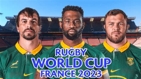 SPRINGBOKS Squad For RUGBY WORLD CUP 2023 YouTube