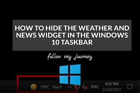 How To Hide The Weather And News Widget In The Windows 10 Taskbar The