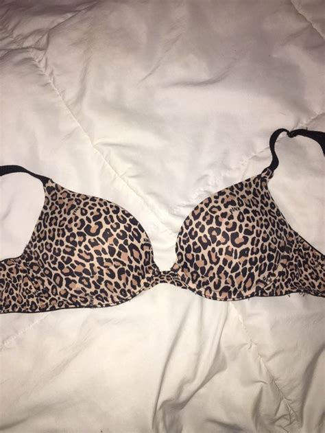 Victorias Secret PINK Cheetah Print Bra Wear Everywhere Push Up Bra Bra Pink Cheetah Print