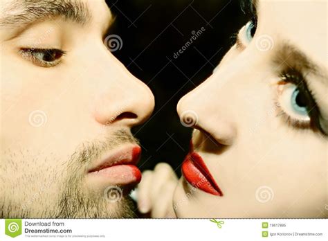 Kiss Macro Stock Image Image Of Make Fashion Beauty