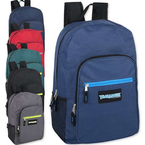 24 Units Of Trailmaker Deluxe 19 Inch Backpack 6 Colors Backpacks 18