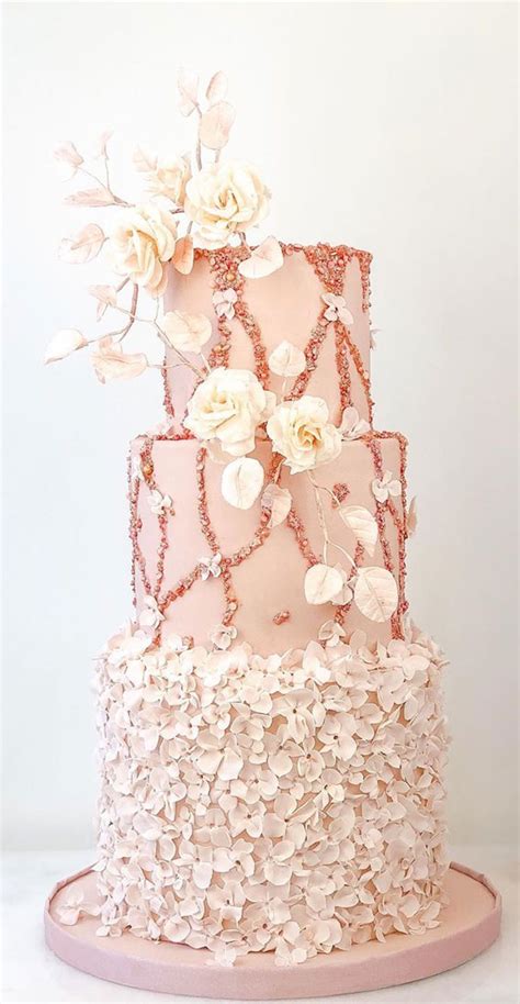 These 50 Beautiful Wedding Cake Designs You Will Be Blown Away Rose