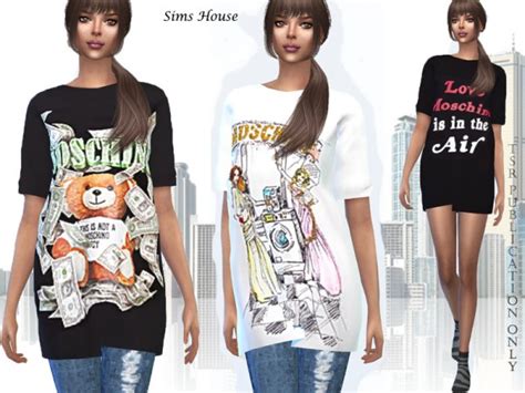 The Sims Resource Womens T Shirt By Sims House Sims 4 Downloads