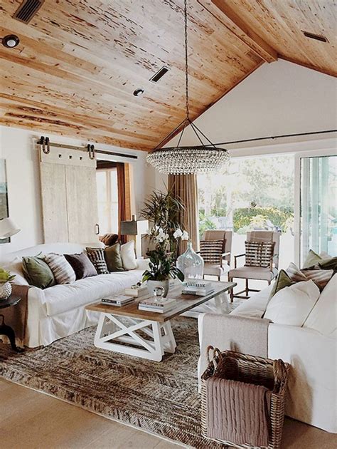 60 Comfy Farmhouse Living Room Makeover Decor Ideas