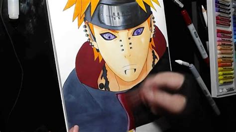 Draw And Coloring Pain From Naruto Youtube