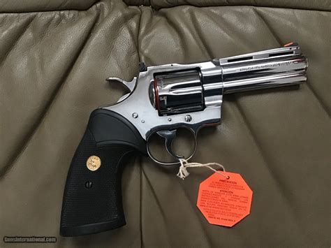 Colt Python 357 Magnum 4 Bright Stainless New Unfired Unturned In