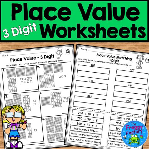 Place Value Worksheets 3 Digit Place Value Made By Teachers