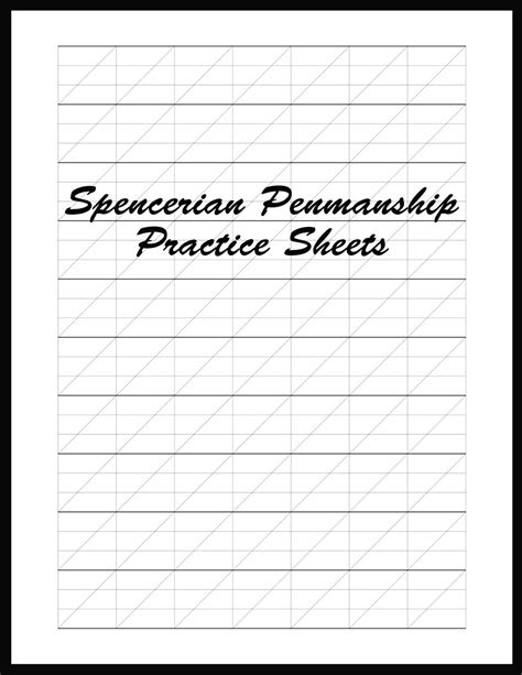 Spencerian Penmanship Practice Sheets Pdf Free Download Infolearners