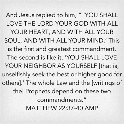 Matthew 2237 40 And Jesus Replied To Him ‘you Shall Love The Lord