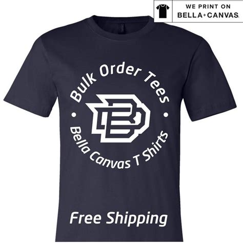 Custom Printed T Shirts, Large Order T Shirts, Company Shirts, Bella Canvas T Shirts, Bulk Order ...