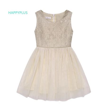 Happyplus Sequin Tulle Young Girl Dress Princess Wedding Dress For