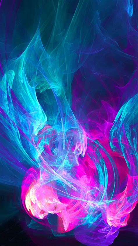 Blue Pink Flames Best Hd Wallpapers For Iphone And