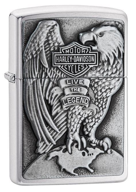 Zippo lighter (harley davidson) rare made 2020. Harley-Davidson® Majestic Eagle Emblem Windproof Lighter ...