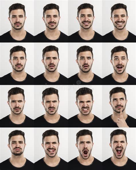 Man In Different Moods Stock Image Image Of Caucasian 85256563