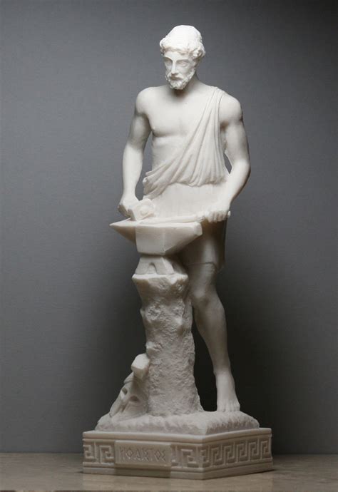 Hephaestus Vulcan Statue Greek God Of Fire And Artisans Etsy