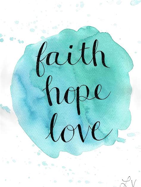 Faith Hope Love Painting By Elizabeth Vaughn Pixels