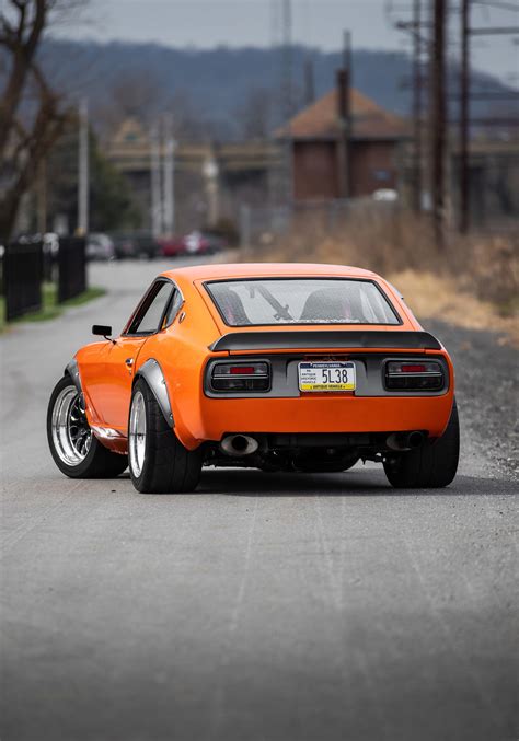 Fire Orange Datsun Z Weld S Three Piece Forged Wheels Free Download Nude Photo Gallery
