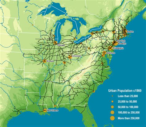 North American Rail Map