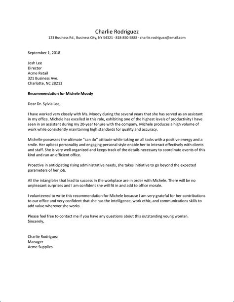 Dearie, it is my pleasure and honor to recommend ileana flores for the role of project manager at target robotics. Employment Letter Of Recommendation Template