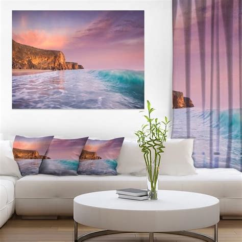 Beautiful Paradise Sunset Extra Large Seascape Art Canvas Overstock
