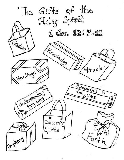Lds Gifts Of The Holy Spirit Coloring Pages Sketch Coloring Page