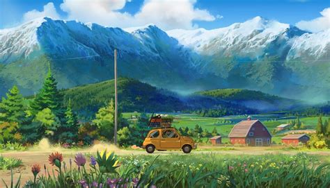 Road Trip 1920x1080 Wallpaper Studio Ghibli Background Ghibli