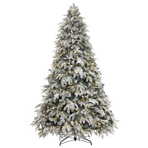 Home Accents Holiday 75 Ft Mixed Pine Flocked Led Christmas Tree